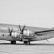 The Boeing YC-97 preproduction prototype. Note the original Wright R-3350-23 Duplex-Cyclone engines and shorter tail taken from the B-29 Superfortress. (Bill Larkins)